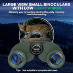 10x25 Binoculars (Military Green)