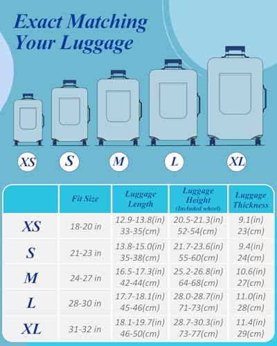 Luggage Cover for Suitcase Tsa Approved Protector (Extra Large (31-32 inches) / Butterfly)