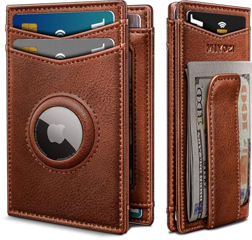 Airtag Wallet for Men (Brick Brown065)