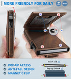 Airtag Wallet for Men Money Clip 9 (Coffee044)
