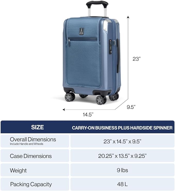 Travelpro Platinum Elite Hardside Expandable Carry on Luggage, 8 Wheel Spinner - Image 6