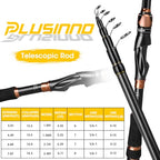 Fishing Rod and Reel Combos (Full Kit with Carrier Case / 1.80M / 5.91FT)