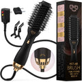 Manual Dual Voltage Blowout Hair Dryer Brush (Black - 60mm - Manual Dual Voltage)