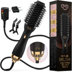Manual Dual Voltage Blowout Hair Dryer Brush (Black - 60mm - Manual Dual Voltage)