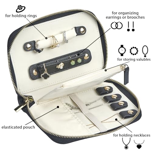 Travel Jewelry Organizer Case (New Medium Black)