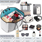 Neoprene Multipurpose Beach Bag Tote Bag (Grey 2 / Large)