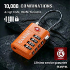 TSA Approved Luggage Locks with Search Alert Indicator (Orange)