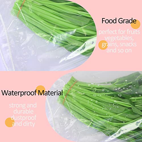 100 Pack 12x18 inch Plastic Drawstring Bags Transparent Shoe Bags (12x18 inch)
