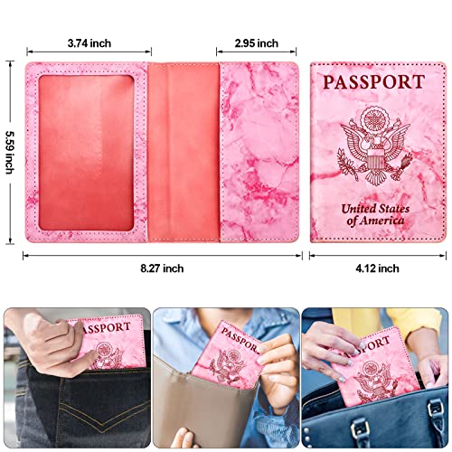 Passport Holder for Travel Essentials (rose red / Simplicity)