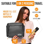 Travel Toiletry Bag for Men and Women (L Grey)