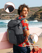 Cooler Backpack Insulated 30 Cans (Black / Simple zipper)