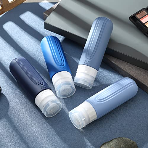 Travel Bottles for Toiletries (Blue-3oz)