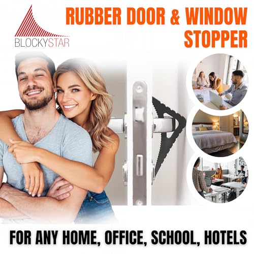 Rubber Door Stopper & Window Wedge (Gray)