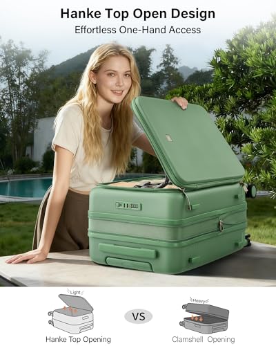 Hardside Expandable Carry On Luggage (Forest Green / 20 Inch EXT)