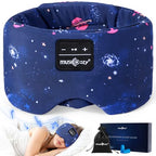 Sleep Mask Stary Bluetooth Headphones for Sleeping Side Sleeper (Blue)