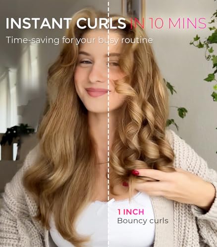 Automatic Rotating Curling Iron (1 inch / Metallic Gray)
