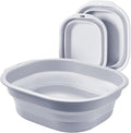 2 Pack Collapsible Wash Basin Set, Foldable Dish Tub, Small Medium Portable Sink by Bellglee