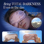 Mulberry Silk Sleep Eye Mask for Sleeping Women and Men (Black-2 / 1 Count (Pack of 1))