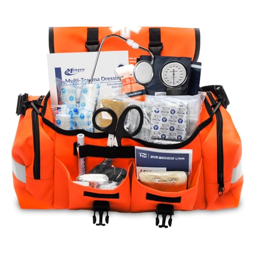 Complete Emergency Response First Aid Kit Trauma Bag (Orange)