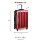 Helium Aero Hardside Expandable Luggage with Spinner Wheels (Plum / 3-Piece Set (21/24/28))