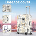 Paris Luggage Cover (#141 / S(fits 20-22inch suitcase))