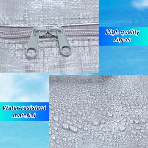 4 Pcs 176 Gallon Extra Large Moving Bags Heavy Duty Storage Bag (176 Gallon / Silver)