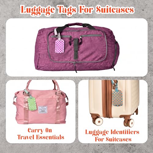 Luggage Tags for Suitcases Travel Accessories (Blue+orange)