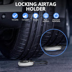 Compatible with Apple AirTag Secure Lock with Wire Cable (WHITE*2)