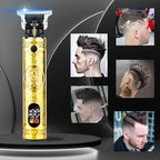 Beard Trimmer for Men, Professional Hair Clipper with LCD Display, Rechargeable Electric Razor, Barber-Grade Zero Gapped T-Blade Hair Trimmer, Ideal Gift for Men