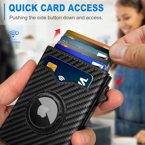 Airtag Wallet for Men (Black208)