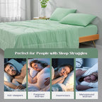 Temperature Regulating Comforter (Mint Macaron / Premium Queen (90"x90"))