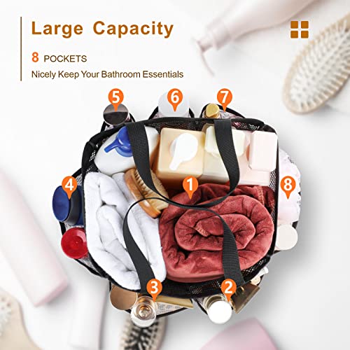 Mesh Shower Caddy Portable (1 Pack Leopard / L (Classic Dorm Caddy))