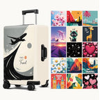 Grey Luggage Cover Washable Suitcase Protector Anti (Grey / M(fits 24-26Inch suitcase))