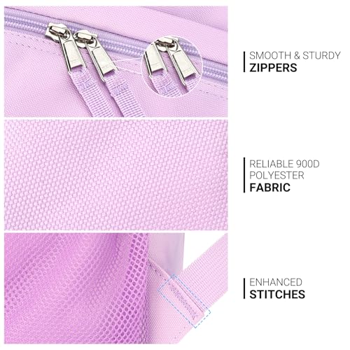 26L Backpack for College (Light Purple / 16.5 Inch)