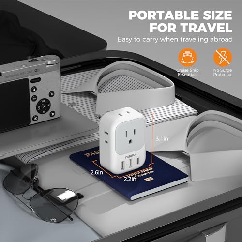 Switzerland Travel Plug Adapter (White grey-Type J)