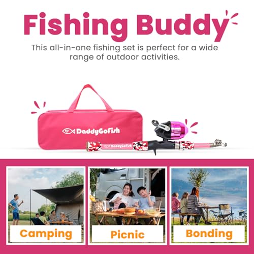 Kids Fishing Pole (Pink (Essential Set) / 5ft)