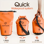 55L Waterproof Dry Bag Backpack (55L / Orange)