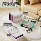 Plastic Expanding File Folder (Wjd-5pcs-clear-c2 / Letter/A4)