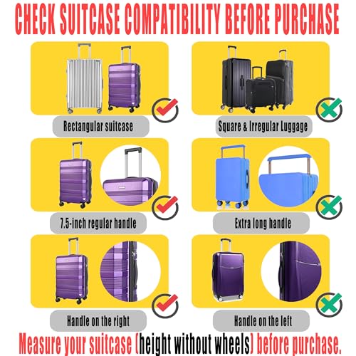 24 Inch PVC Clear Suitcase Cover (Black Trim-0.4mm / M Suitcase Cover.)