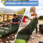 Camping Sleeping Bag (Olive Green)
