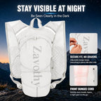 Hydration Vest Pack with 1.5L Water Bladder (White / 1.5L Bladder)