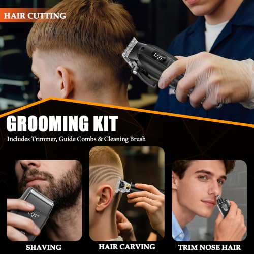 Hair Clippers for Men with LED Display (Matte Black)