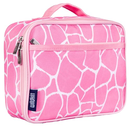 Kids Insulated Lunch Box (9.75 x 7 x 3.25 inches / Pink Giraffe)