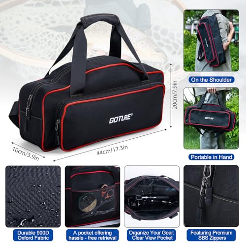 Fishing Rod and Reel Combo (1 Rod & 1 Reel Spinning Fishing Combo - Oxford Soft Case / 1.8M/6FT - A)