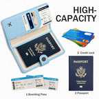 Passport Holder RFID Blocking Travel Wallet (Paradise Blue)
