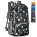Lightweight Packable Backpack 30L (30L / D-black,floral Pattern)