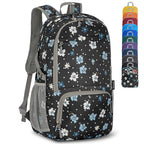 Lightweight Packable Backpack 30L (30L / D-black,floral Pattern)