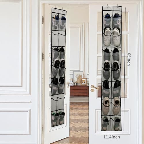 Over The Door Shoe Organizer (gray)