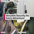 TSA Approved Luggage Locks (3 Digit Black 6 Pack)