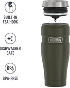 THERMOS Stainless King Vacuum-Insulated Travel Tumbler, 16 Ounce, Army Green - Image 5